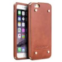 QIALINO Luxury Handmade Genuine Leather Case for iPhone 6 - Brown