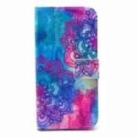 Leather Folio Phone Protective Case for iPhone 6 - Elegant Mandala Pattern