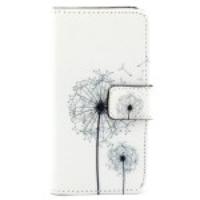 Wallet Leather Case with Stand for iPhone 5 5s - Dandelion Pattern