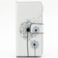 Dandelion Pattern Wallet Leather Case Cover for iPhone 6 with Stand