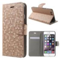 Football Grain Leather Card Holder Case for iPhone 6 - Champagne