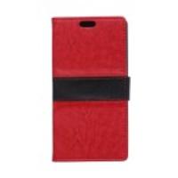 Crazy Horse Contrast Color Leather Protective Case for iPhone 6 - Red