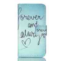 Magnetic Leather Stand Phone Case for iPhone 4S - Forever and Always