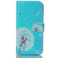 Magnetic Leather Stand Case for iPhone 6s 6 - White Dandelion