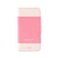 K.WIN Leather Case with Stand Card Holder for iPhone 5 - Pink