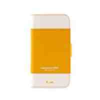 K.WIN Stand Leather Case Card Holder for iPhone 5 - Yellow