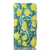 Wallet Leather Stand Case for iPhone 5c - Fruit Tree