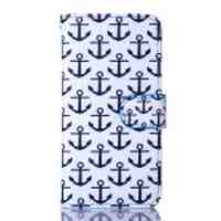 Wallet Leather Stand Case Cover for iPhone 5c - Anchors