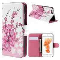 PU Leather Case Cover for iPhone 6s - Plum Blossom