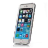 Slide-on Aluminium Alloy Metal Bumper Case for iPhone 6 - Silver