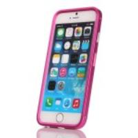 For iPhone 6 Slide-on Backless Aluminium Alloy Bumper Case - Rose