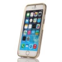 Slide-on Aluminium Alloy Metal Frame Case for iPhone 6 - Champagne