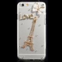 Diamond Love Eiffel Tower PC Crystal Case for iPhone 4.7 inch