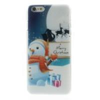 Christmas Style Plastic Protective Case for iPhone 6 Plus - Snowman & Gifts