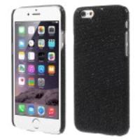 Glitter Sequins Leather Coated Hard Plastic Case for iPhone 6 - Black