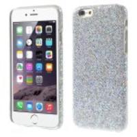 Glitter Sequins Leather Coated Hard Plastic Case for iPhone 6 - Silver