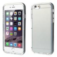 Clear TPU Back + PC Bumper Hybrid Case for iPhone 6 - Transparent