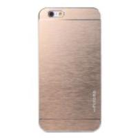 MOTOMO Brushed Aluminum Skin PC Hard Case for iPhone 6 - Champagne