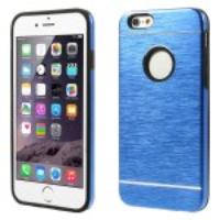 Aluminium Alloy & Silicone Combo Shield Case for iPhone 6 - Black/Blue