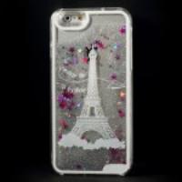 Dynamic Stars and Eiffel Tower PC Case for iPhone 6 - White