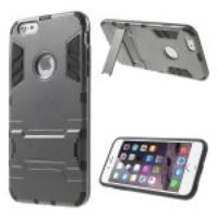 PC and TPU Hybrid Kickstand Case for iPhone 6 Plus - Grey