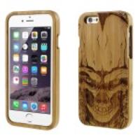 Skull Pattern Wood Protective Case for iPhone 6 (4.7-inch) - Beige