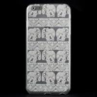 Elephants Geometric Pattern Translucent Hard Plastic Case for iPhone 6 Plus