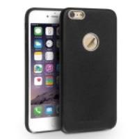 QIALINO Slim Genuine Cow Leather Case for iPhone 6 Plus - Black