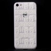 Elephants Geometric Pattern Translucent Hard Back Case for iPhone 5c