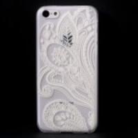 Paisley Flowers Translucent Hard Cover Case for iPhone 5c