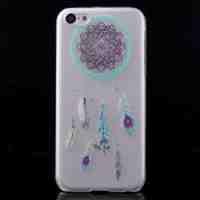 For iPhone 5c Embossed Pattern Plastic Protective Case - Tribal Dreamcatcher