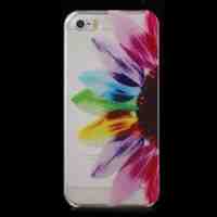 Colorful Flowers Translucent Hard Cover Case for iPhone 5s 5