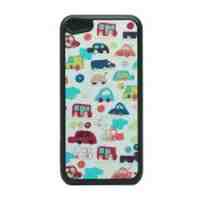 Car Cartoon Glittery Powder PC Case for iPhone 5c