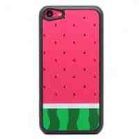 Funny Watermelon Glittery Powder Hard Case for iPhone 5c