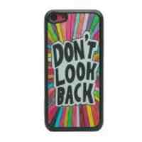 Quote Don't Look Back for iPhone 5c Glittery Powder PC Case