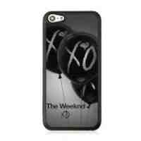 Leather Coated PC Hard Case for iPhone 5c - Balloon and XO