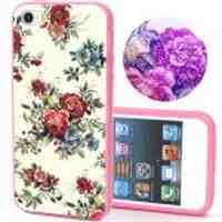 Plastic Bumper + Back Case for iPhone 5s 5 - Blooming Flowers