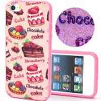 Detachable Bumper + Back Plastic Case for iPhone 5s 5 - Cartoon Cakes