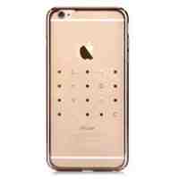 DEVIA Crystal Love Swarovski Rhinestones Plastic Phone Case Case for iPhone 6 4.7 inch - Gold