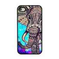 Plastic Phone Case for iPhone 4 4s - Tribal Elephant