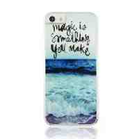 For iPhone 5 5s Plastic Phone Case - Quotes and Ocean