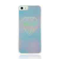 For iPhone 5 5s Plastic Hard Cover Case - Diamond Pattern