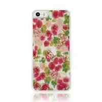 Charming Flowers Pattern Plastic Phone Case for iPhone 5 5s