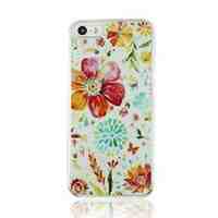 Daisy Flowers Pattern Plastic Protective Case for iPhone 5 5s