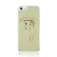 For iPhone 5 5s PC Plastic Phone Case - Smoking Lady