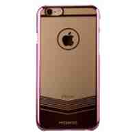 MOSHUO Transparent Electroplating PC Cover Case for iPhone 6 - Rose