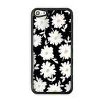 Hard Shell Cover Case for iPhone 5c - White Flowers