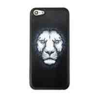 Patterned PC Phone Case Cover for iPhone 5c - Lion