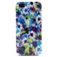 Colorized Flowers TPU Protective Case for iPhone 5s 5