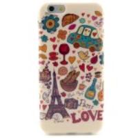 Retro Car & Eiffel Tower TPU Case Accessory for iPhone 6